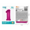 Foil Balloon Number “1”, 92 cm, Pink