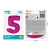 Foil Balloon Number “5”, 92 cm, Pink