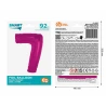 Foil Balloon Number “7”, 92 cm, Pink