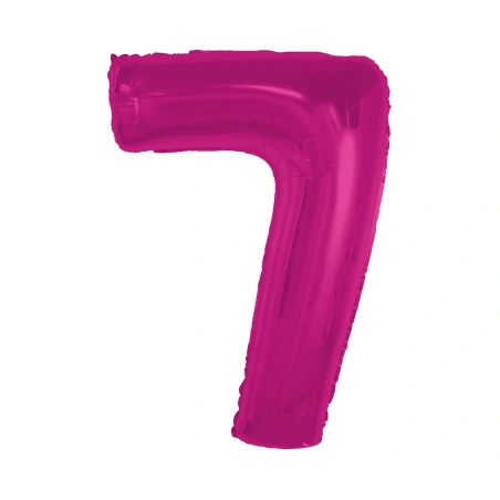 Foil Balloon Number “7”, 92 cm, Pink