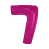 Foil Balloon Number “7”, 92 cm, Pink