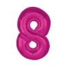 Foil Balloon Number “8”, 92 cm, Pink