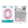 Foil Balloon - Number "0", 92 cm, Light Pink