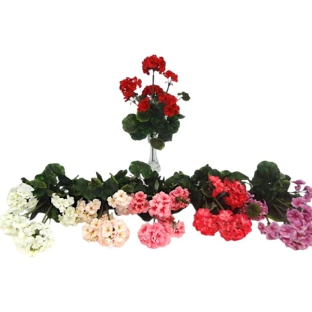 Dirbtinė gėlė pelargonija, 45 cm