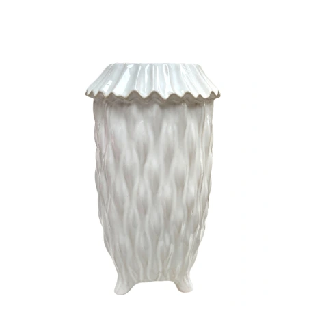 Flower Pot, 31×10 cm, White Color