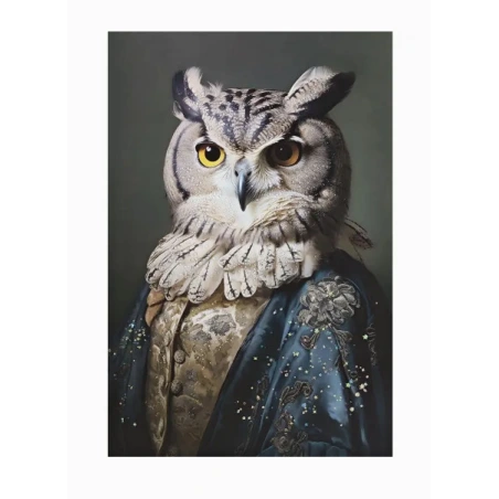 Painting "Owl", 60×90 cm