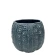 Blue Ceramic Plant Pot, 14 cm