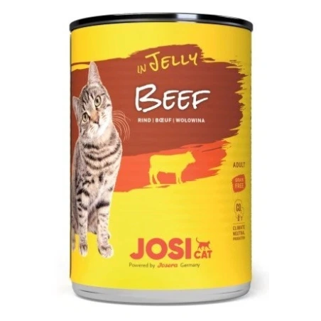 JosiCat Beef in Jelly konservuotas pašaras katėms su jautiena drebučiuose, 400 g