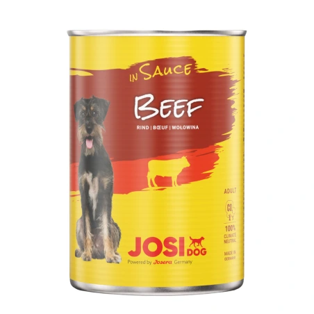 JosiDog Beef in Sauce Canned Dog Food, Beef in Gravy, 415 g