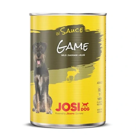JosiDog game in sauce konservi suņiem ar medījumu mērcē, 415 g