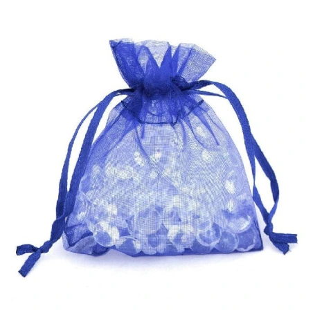 Organza Bags, 9×12 cm, Blue Color, 1 Pack - 25 pcs.