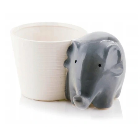 Ceramic Planter with Elephant, 19×12×13 cm