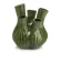 Keraminė vaza, 18×24 cm, žalios spalvos