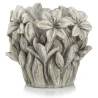 Ceramic Flower Pot, Gray Color