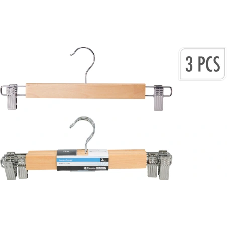 Pants Hangers with Metal, 1 Pack - 3 Pieces