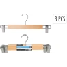 Pants Hangers with Metal, 1 Pack - 3 Pieces