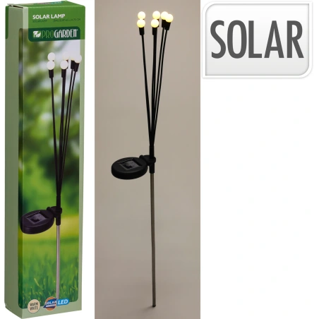 Saules enerģijas uzlādējamas lampiņas uz 75 cm statīva