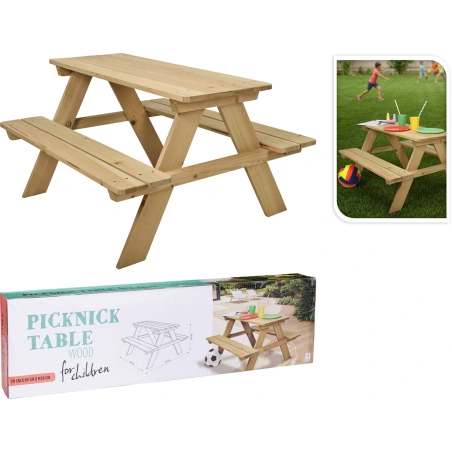 Kids Picnic Table, 79×89× H 50 cm