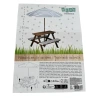 Kids Picnic Table and Umbrella, 75×75×50 cm