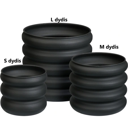 Vazonas, juodos spalvos