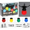 Colored LED String Lights G50, 20 pcs