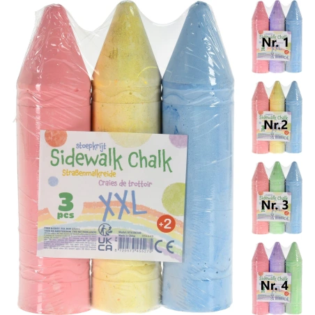 Mega Chalk Set, 1 pack - 3 pcs