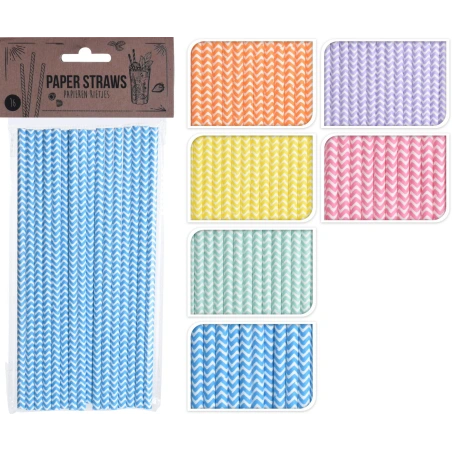 Drinking Straws, Paper, 1 pack - 16 pcs