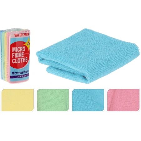 Microfiber Cloth Set, 30×30 cm, 1 pack - 50 pcs