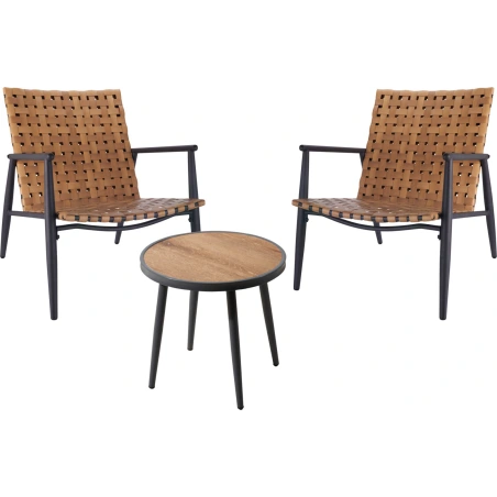Garden Furniture Set, 3 pcs (2 Chairs with Table)