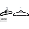 Clothes Hanger Set (Felt Base), 1 pack - 10 pcs