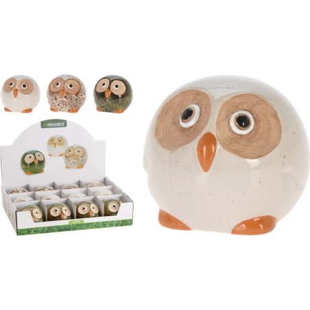 Owl, Ceramic, 9×9×8 cm