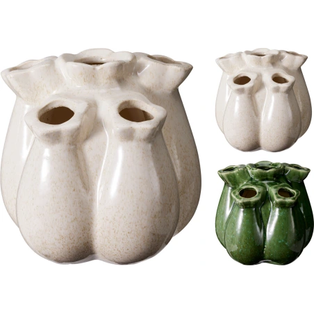 Tulip-Shaped Vase, 18×17 cm