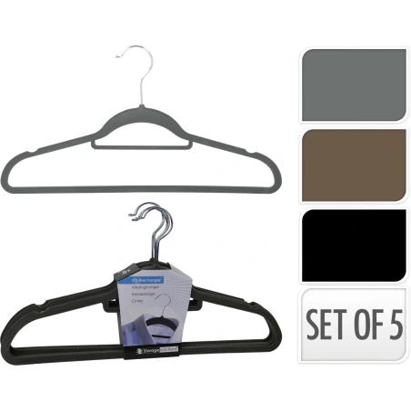 Felt-Based Clothes Hangers, 1 Set - 5 pcs.