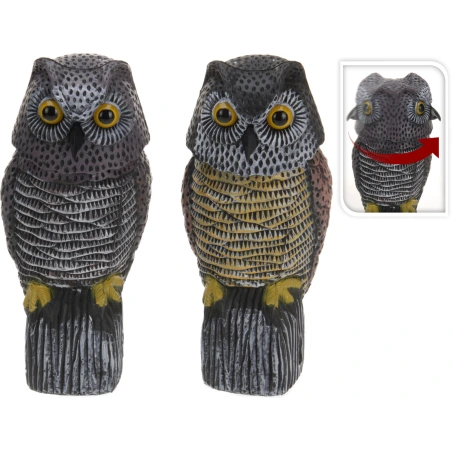 Pelėda su judančia galva, 38 cm