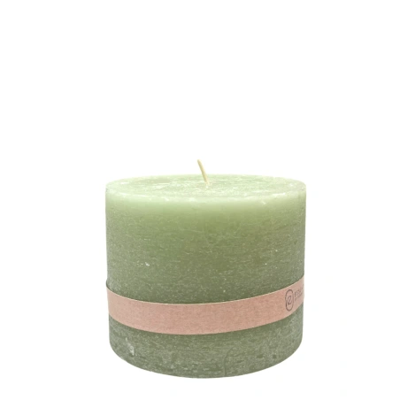 Light Green Candle, 10×9 cm