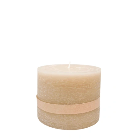 Cream Candle, 10×9 cm