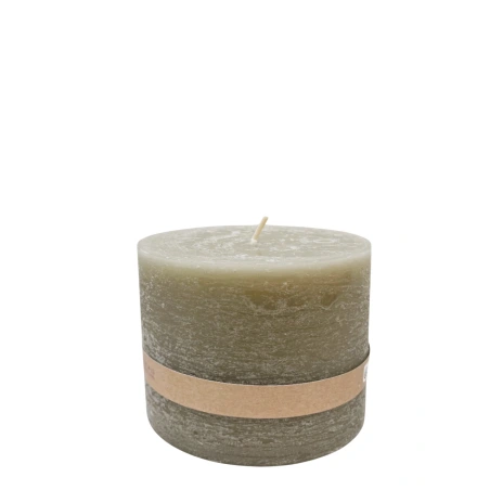 Taupe Candle, 10×9 cm