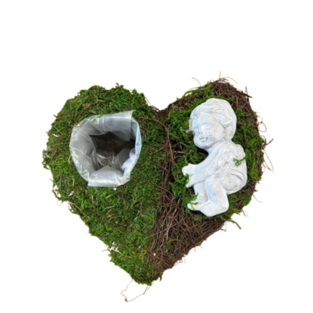 Heart With Angel, 22×20 cm