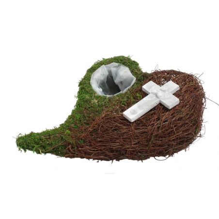 Sirds ar krustiņu, 20×30 cm