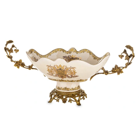 Decorative Tray With Stand, 25×55×25 cm