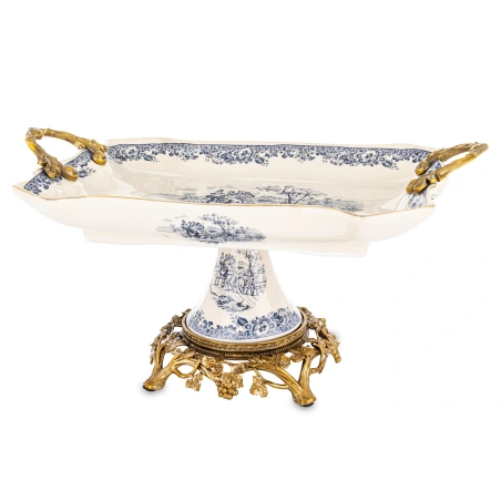 Decorative Tray With Stand, 20.5×38×26 cm