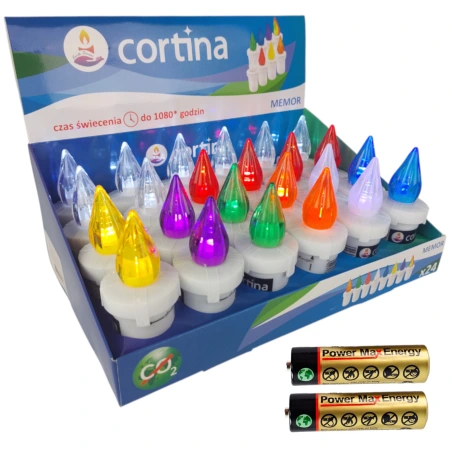 LED Insert with Batteries (2×R6), 10.5×4.3