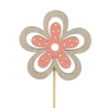Flower, 6 cm on 10 cm Stick