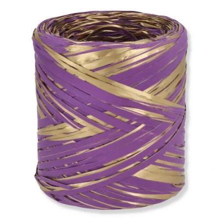 Raffia, 200 m, Two-Tone Gold and Violet