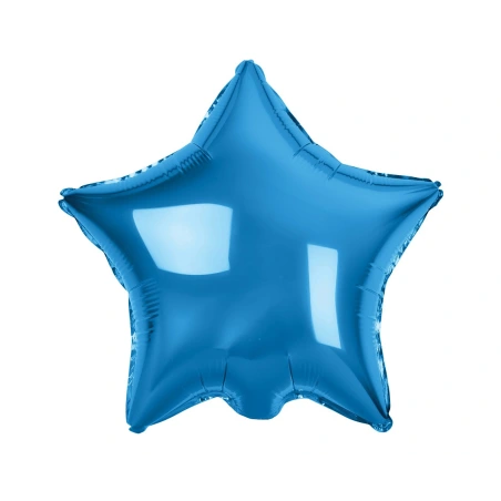 Foil Balloon “Star”, 19" (45 cm), Blue Color
