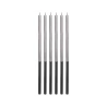 Birthday Candles, 14.5 cm, Silver Color, 1 Pack - 6 pcs.