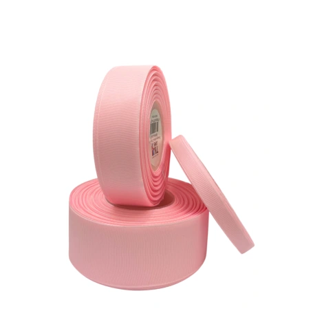 Polyester Grosgrain Ribbon, 25 y (~23 m), Light Pink