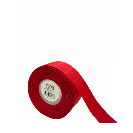 Polyester Grosgrain Ribbon, 25 y (~23 m), Red