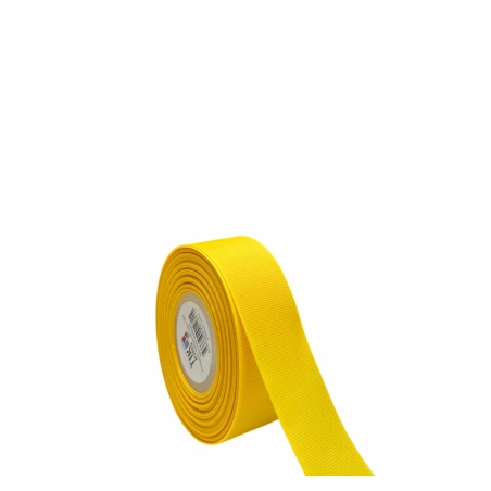 Polyester Grosgrain Ribbon, 25 y (~23 m), Yellow