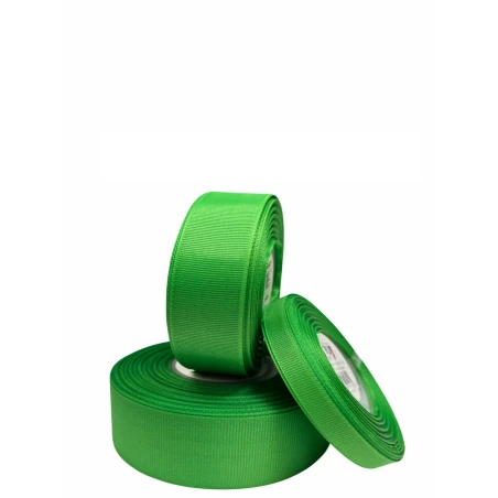 Polyester Grosgrain Ribbon, 25 y (~23 m), Green